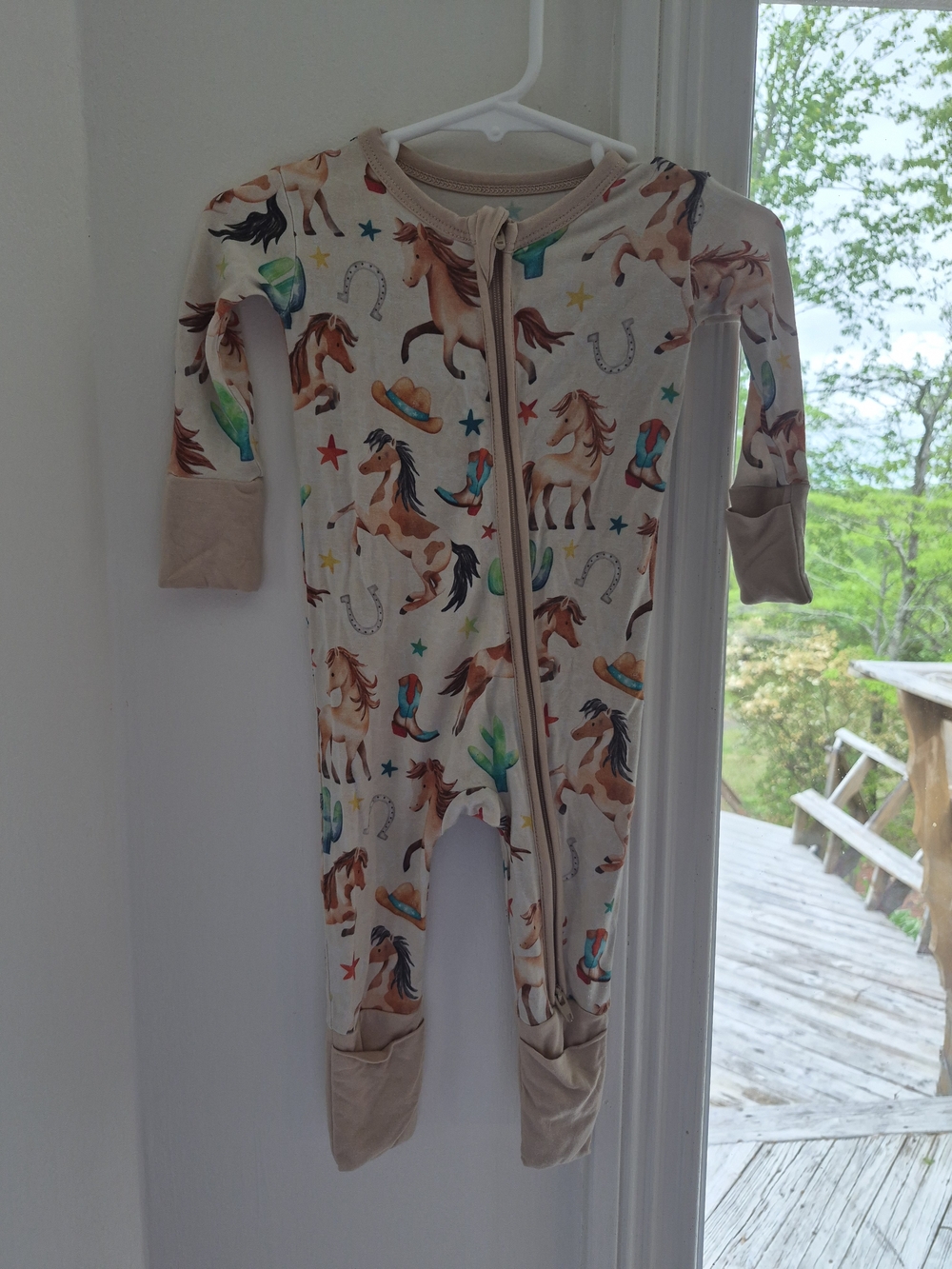 Birdie Bean Western Cowboy Bamboo Zippy